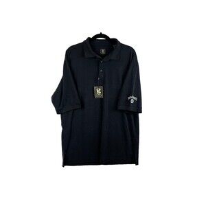 NWT Jack Daniels Polo Shirt Men's Large Black Gear Sports Golf Whiskey Bartender
